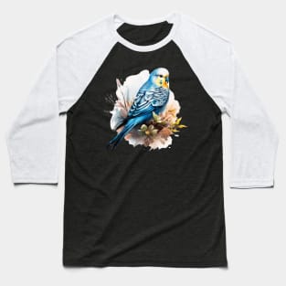 Blue Budgie Baseball T-Shirt